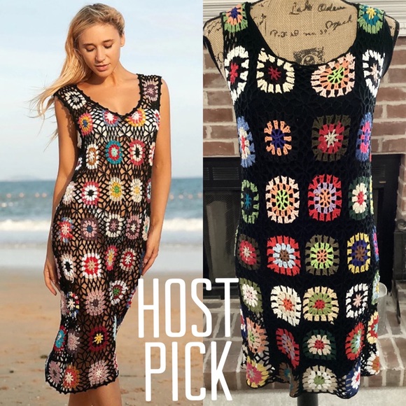 ShopGirlRia Dresses & Skirts - Boho Chic Crochet Tank Dress